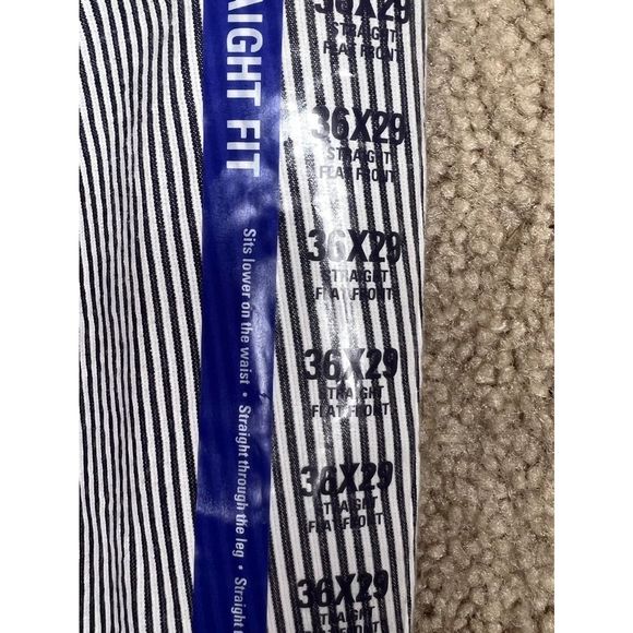 NWT Izod The Sandybay Seersucker Pant w/Belt 36X29- Straight Fit/Flat Front - Picture 5 of 7